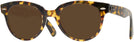 Round Yellow Havana Ray-Ban 2199 Progressive No Line Reading Sunglasses View #1