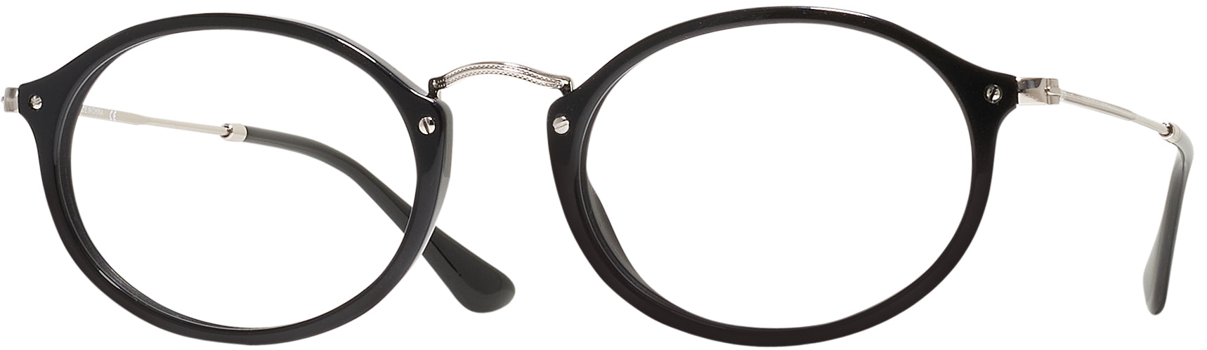 Ray ban round glasses black store
