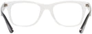 Rectangle Transparent Ray-Ban 4640V Computer Style Progressive View #4