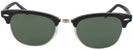 ClubMaster Shiny Black Ray-Ban 5154 Progressive No Line Reading Sunglasses View #2
