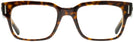 Square Havana on Transparent Brown Ray-Ban 5388 Computer Style Progressive View #2