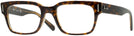 Square Havana on Transparent Brown Ray-Ban 5388 Single Vision Full Frame View #1