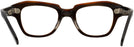Cat Eye,Unique Black On Transparent Brown Ray-Ban 5486 Single Vision Full Frame View #4