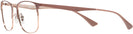 Square Beige On Copper Ray-Ban 6421 Single Vision Full Frame View #3