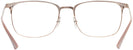 Square Beige On Copper Ray-Ban 6421 Single Vision Full Frame View #4