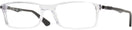 Rectangle Transparent Ray-Ban 7017 Single Vision Full Frame View #1