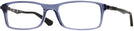 Rectangle Trans Blue Ray-Ban 7017 Single Vision Full Frame View #1