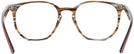 Square Brown / Striped Grey Ray-Ban 7151 Single Vision Full Frame View #4