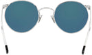 Round 23k White Gold P3 White Gold Progressive Reading Sunglasses- Polarized with Mirror View #4