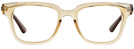 Square Transparent Light Brown Ray-Ban 4323V Computer Style Progressive View #2