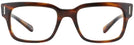 Square Stripped Red Havana Ray-Ban 5388 Single Vision Full Frame View #2