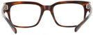 Square Stripped Red Havana Ray-Ban 5388 Computer Style Progressive View #4