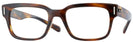 Square Stripped Red Havana Ray-Ban 5388 Progressive No-Lines View #1