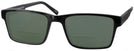 Square Powerful Black Seattle Eyeworks 945 Bifocal Reading Sunglasses View #1