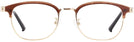 Square,Round Brown/gold Seattle Eyeworks 979 Computer Style Progressive View #2