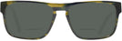 Aviator Havana Yellow Pointille W/ Blue Starck SH5023 Bifocal Reading Sunglasses View #2