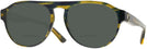 Round,Aviator Havana Yellow Pointille W/ Blue Starck SH5024 Bifocal Reading Sunglasses View #1