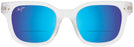Wayfarer Frosted Crystal/blue Hawaii Lens Maui Jim Shore Break 822 Bifocal Reading Sunglasses View #2