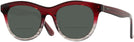 Round Burgundy Tod&#39;s 5112 Bifocal Reading Sunglasses View #1