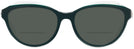 Cat Eye Green Crystal Tod&#39;s 5132 Bifocal Reading Sunglasses View #2