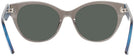 Cat Eye Grey Tod&#39;s 5151 Progressive No Line Reading Sunglasses View #4
