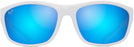 Oval White With Navy Rubber/Blue Hawaii Maui Jim Nuu Landing 869 View #2