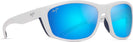 Oval White With Navy Rubber/Blue Hawaii Maui Jim Nuu Landing 869 View #1