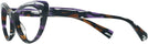 Cat Eye Purple/crystal/violet Mikli Alain Mikli A03087 Single Vision Full Frame View #3