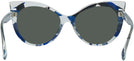 Cat Eye Crystal Waves Black Blue Alain Mikli A05032 Progressive No Line Reading Sunglasses View #4