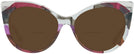 Cat Eye Crystal Waves Violet Brown Alain Mikli A05032 Bifocal Reading Sunglasses View #2