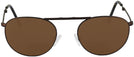 Round Dark Bronze Bat Wings Vigilance Progressive No Line Reading Sunglasses View #2