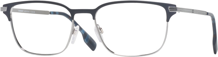 Rectangle Blue Burberry 1372 Single Vision Full Frame View #1