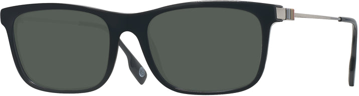 Rectangle Black Burberry 2384 Progressive No-Line Reading Sunglasses View #1