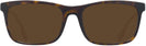 Rectangle Dark Havana Burberry 2384 Progressive No-Line Reading Sunglasses View #2