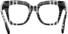 Oversized,Square Check White/black Burberry 4364 Single Vision Full Frame View #4