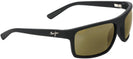 Rectangle Matte Black/hcl Lens Maui Jim Byron Bay 746 Bifocal Reading Sunglasses View #1