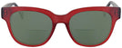 Wayfarer Matte Red Chloe Bifocal Reading Sunglasses View #2