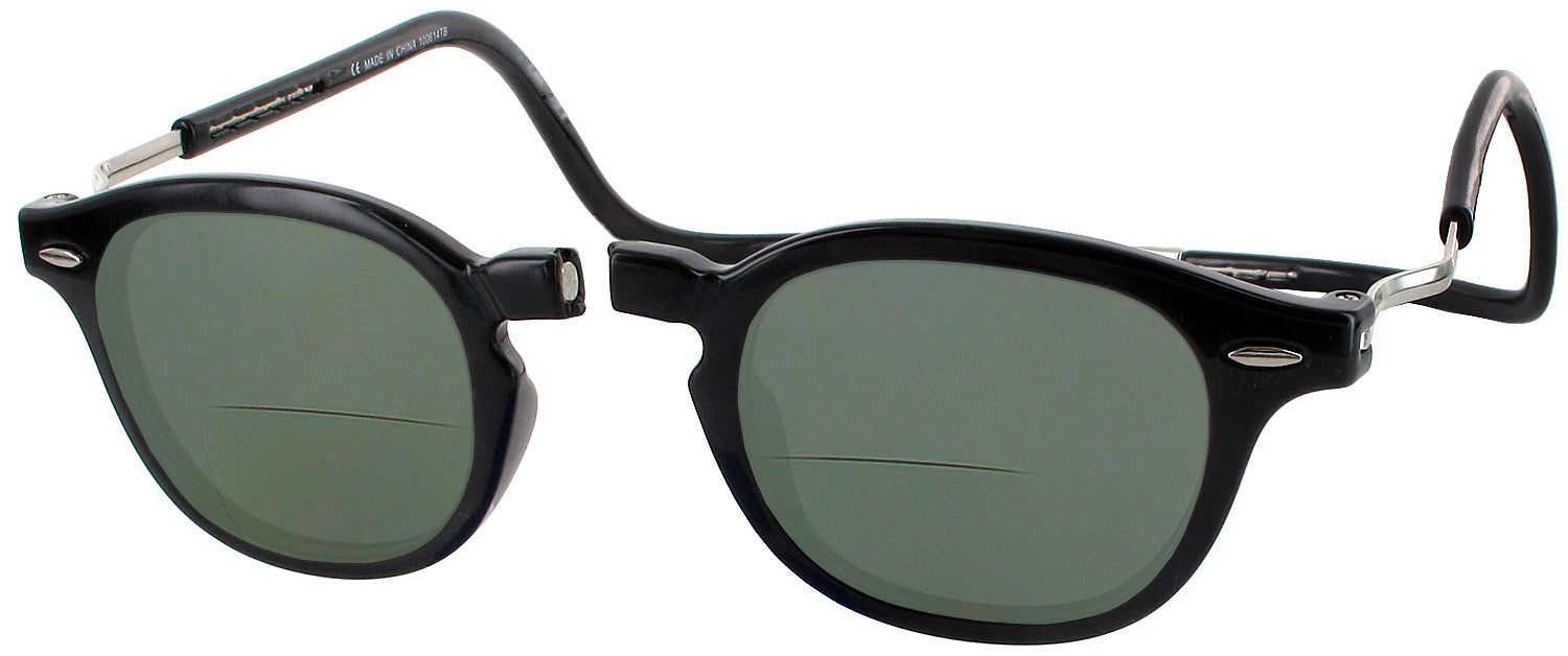 Black CliC Vintage XXL Bifocal Reading Sunglasses