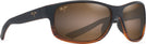 Oval Dark Brown Stripe/HCL Lens Maui Jim Kaiwi Channel 840 View #1