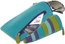  Turquoise / Purple The Everything Striped Case - Leather View #1