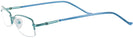 Rectangle Blue Eurospec 33 Single Vision Full Frame View #3