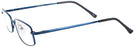 Rectangle Blue Eurospec 49 Single Vision Full Frame View #3