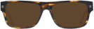 Rectangle Tortoise Zegna EZ0088 Progressive No Line Reading Sunglasses View #2