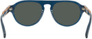Rectangle Blue Zegna EZ0099 Progressive No Line Reading Sunglasses View #4