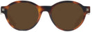 Round Tortoise Zegna EZ0100 Progressive No Line Reading Sunglasses View #2