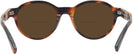Round Tortoise Zegna EZ0100 Bifocal Reading Sunglasses View #4