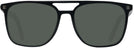 Square Black Zegna EZ0124-F Progressive No Line Reading Sunglasses View #2