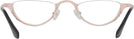 Oval Dark Matte Brown On Pink Goo Goo Eyes 914 Single Vision Half Frame View #4