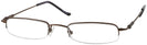 Rectangle Copper Liberty II (Narrow to Average Fit) Single Vision Half Frame View #1