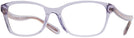 Rectangle Transparent Violet Coach 6181 Single Vision Full Frame View #1